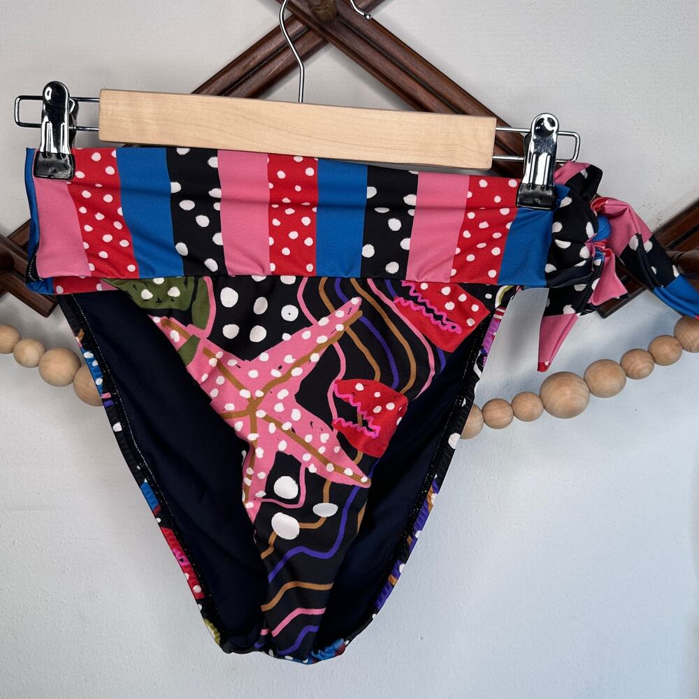Farm Rio Under the Sea Tie Side Bikini Bottom